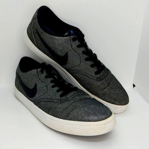 Nike SB Solarsoft Skateboard Mens Pre-owned Gray & Black Sneakers - sz. 10 - Picture 1 of 6